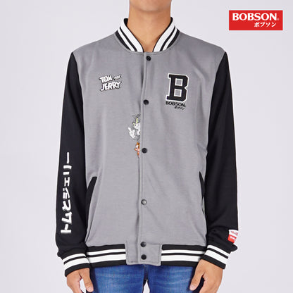 Bobson Japanese X Tom and Jerry Men's Basic Jacket Regular Fit 163163 (Gray Black)