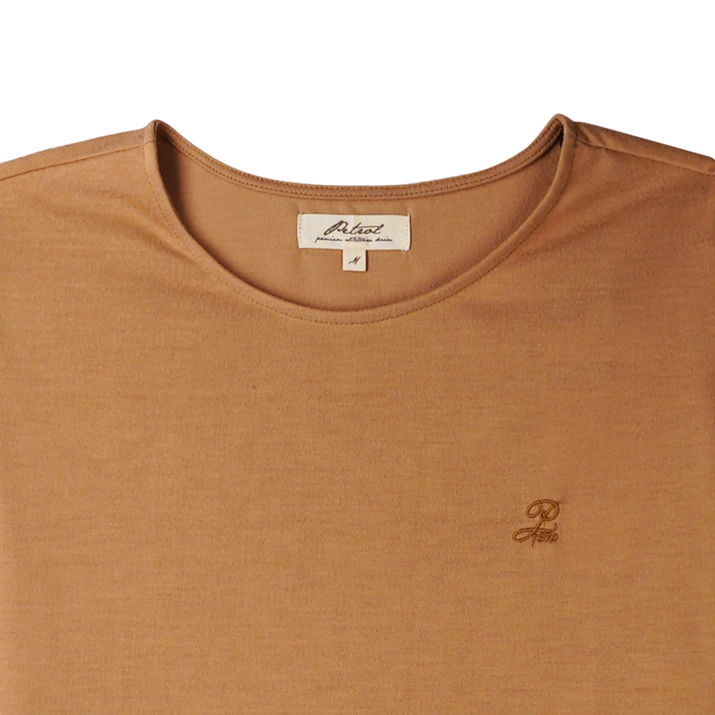 Petrol Ladies Basic Tees Boxy Fitting CVC Jersey Fabric 155891-U (Khaki)