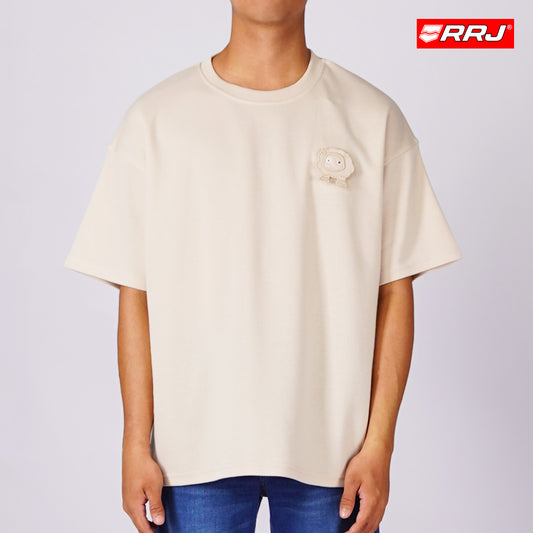 RRJ Men's Basic Tees Oversized Fitting 169040 (Beige)