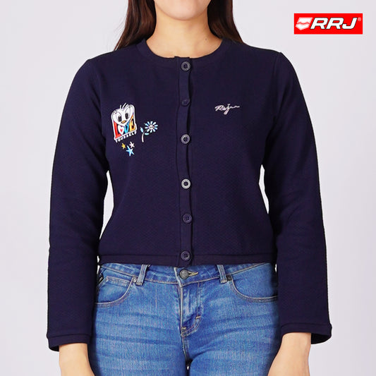 RRJ x Looney Tunes Ladies Basic Jacket Regular Fitting Special Fabric 164269 (Navy)