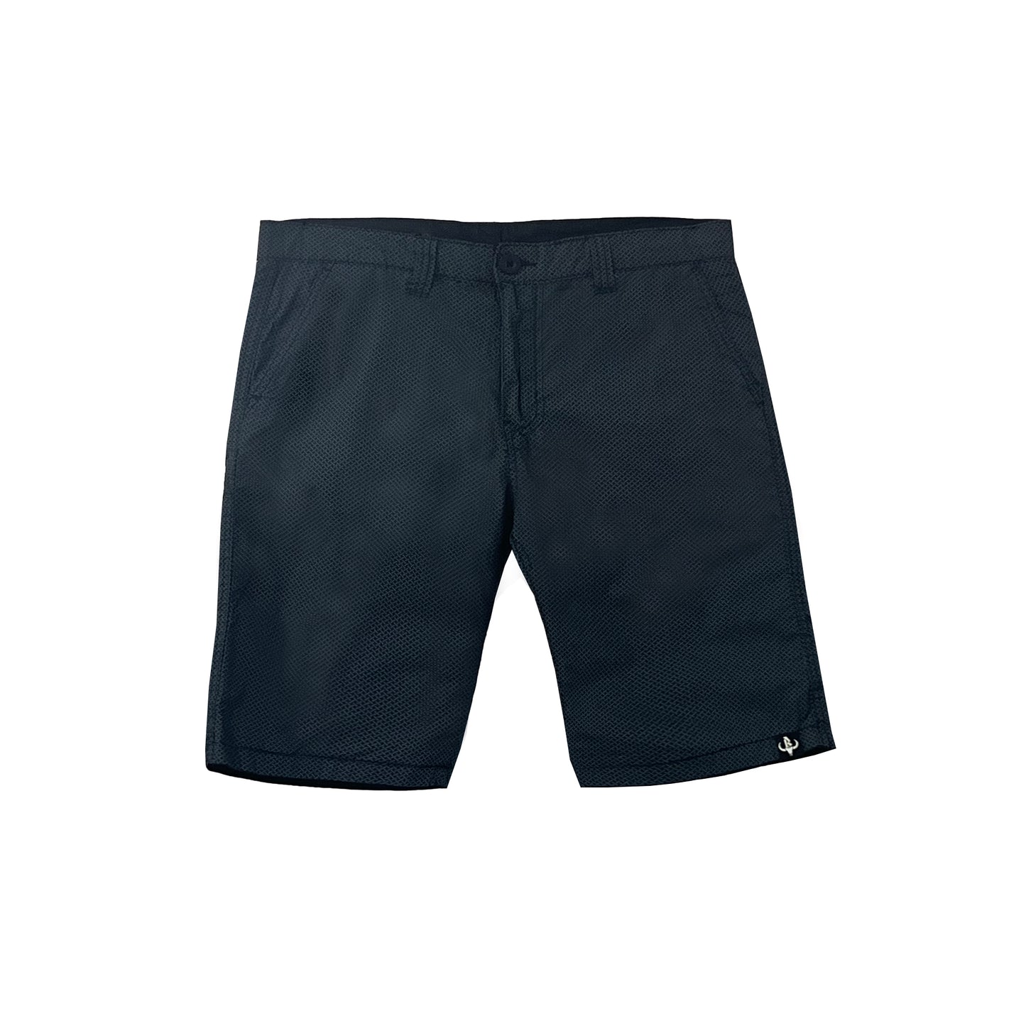 Bobson Japanese Men's Basic Non-Denim Reversible Short Mid Waist 172323 (Navy Black)