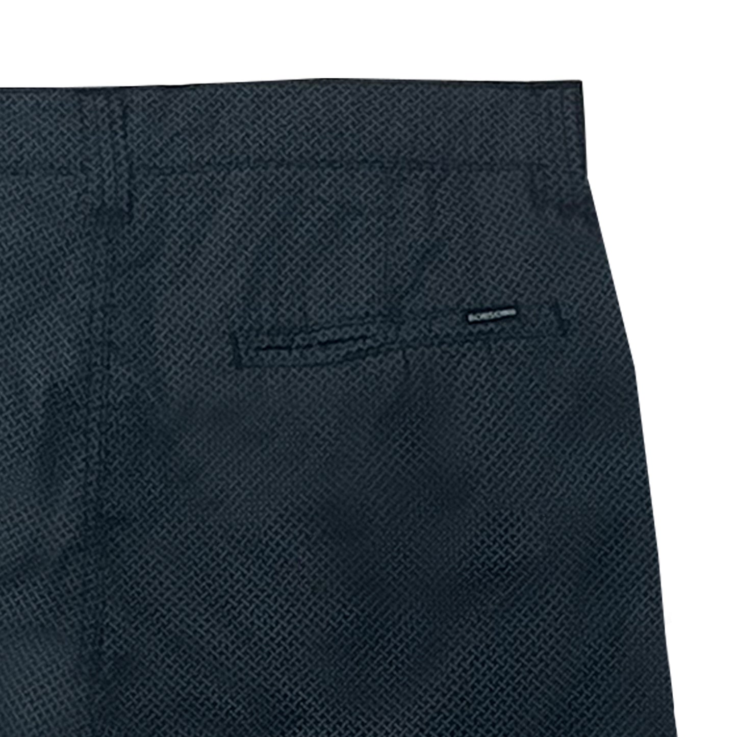 Bobson Japanese Men's Basic Non-Denim Reversible Short Mid Waist 172323 (Navy Black)