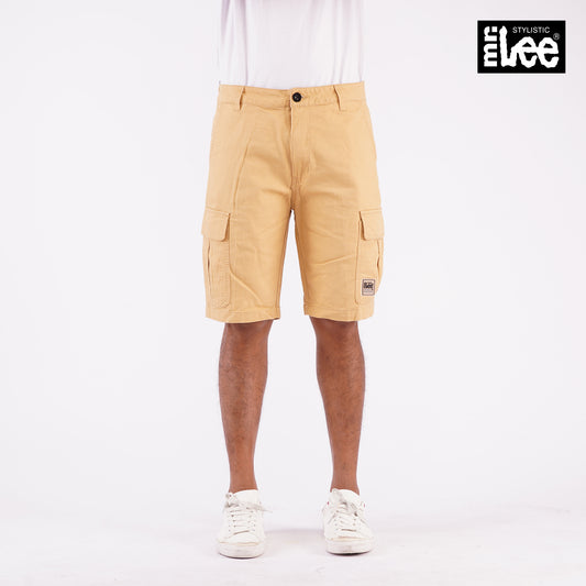 Stylistic Mr. Lee Men's Basic Non-Denim Cargo short Mid Rise 105614 (Mustard)