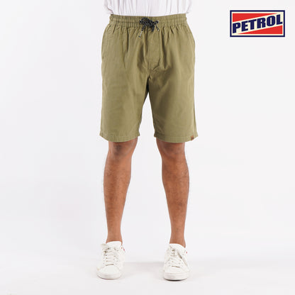 Petrol Basic Non-Denim Jogger Shorts for Men Regular Fitting Garment Wash Fabric Casual short Light Fatigue Jogger short for Men 127352 (Light Fatigue)