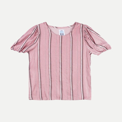 RRJ Basic Woven for Ladies Relaxed Fitting Shirt Trendy fashion Casual Top Pink T-shirt for Ladies 128293 (Pink)