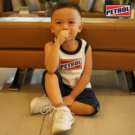 Petrol Kids Wear Basic Non-Denim Jogger shorts For Kids Trendy Fashion High Quality Apparel Comfortable Casual short For Kids 122033 (Navy)