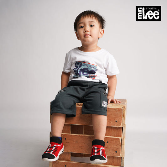 Stylistic Mr. Lee Children's Wear Basic Non-Denim Jogger short for Kids Trendy Fashion High Quality Apparel Comfortable Casual Short for Kids 122065 (Dark Green)